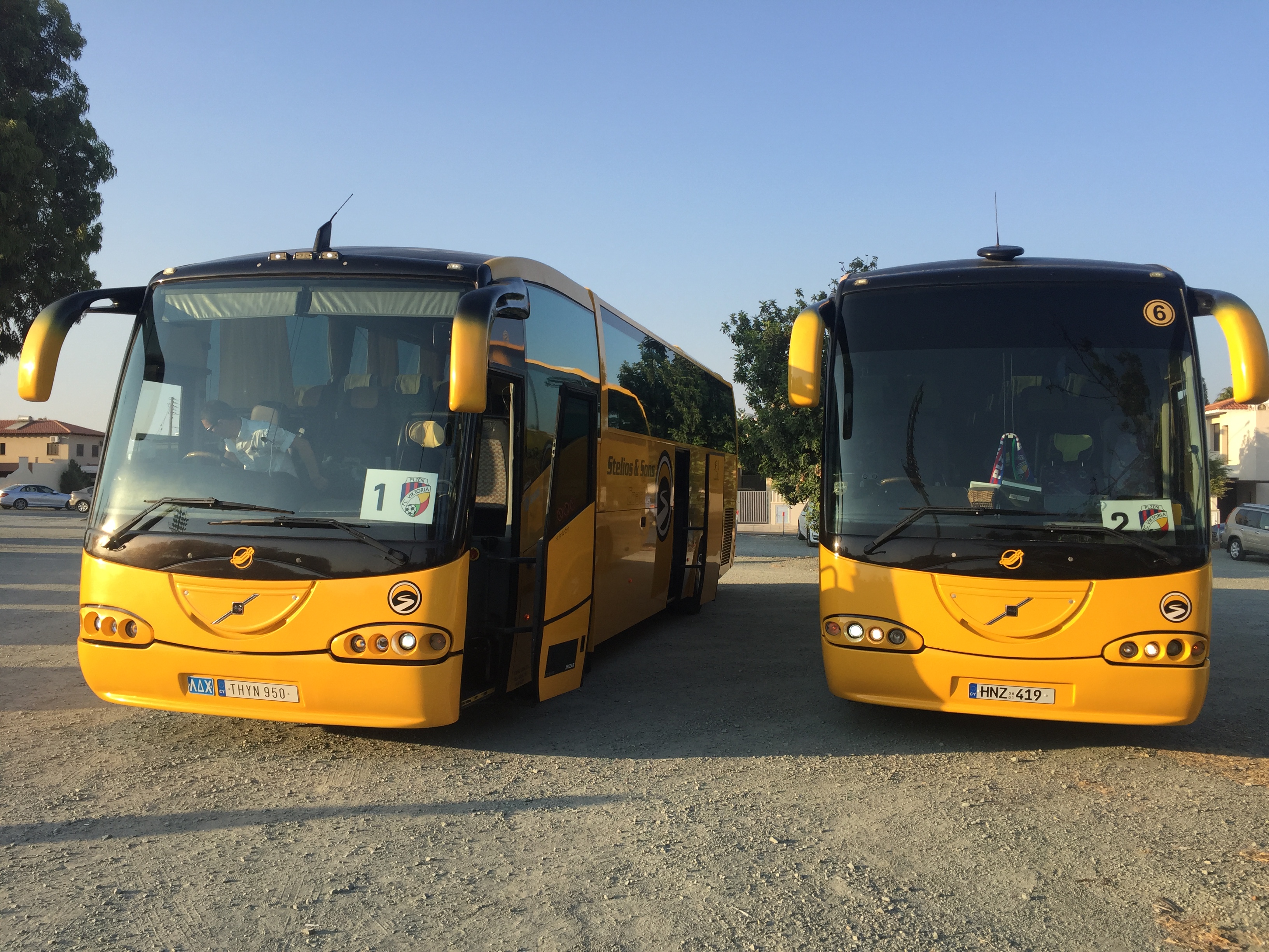 Autobusy pro FC Viktoria/ Larnaka