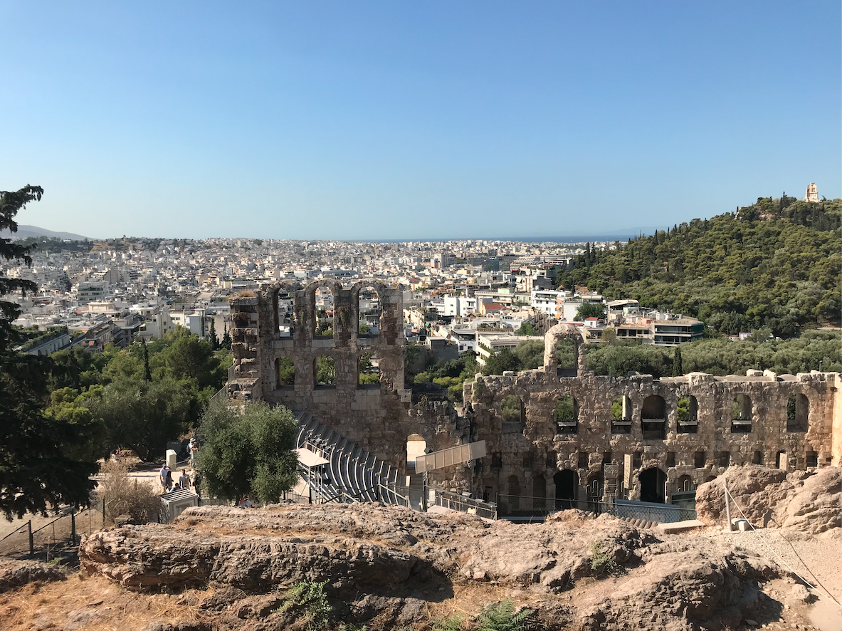 Atény  - divadlo Heroda Attika