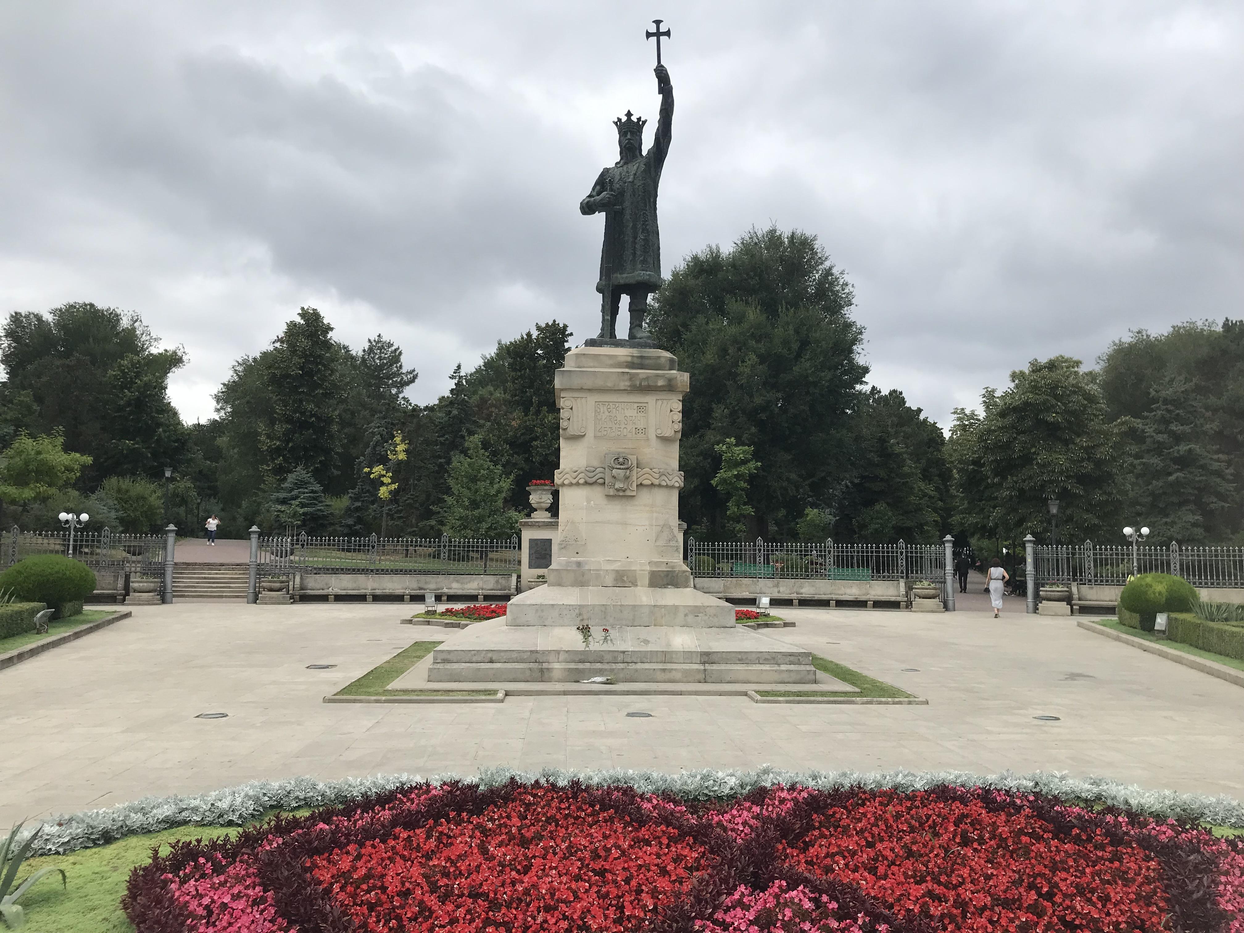 Kišiněv - socha Štěpána Velikého